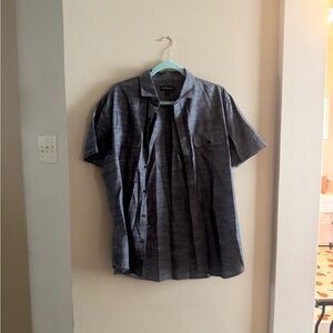 Express Gray Men's Casual Button Down Shirt